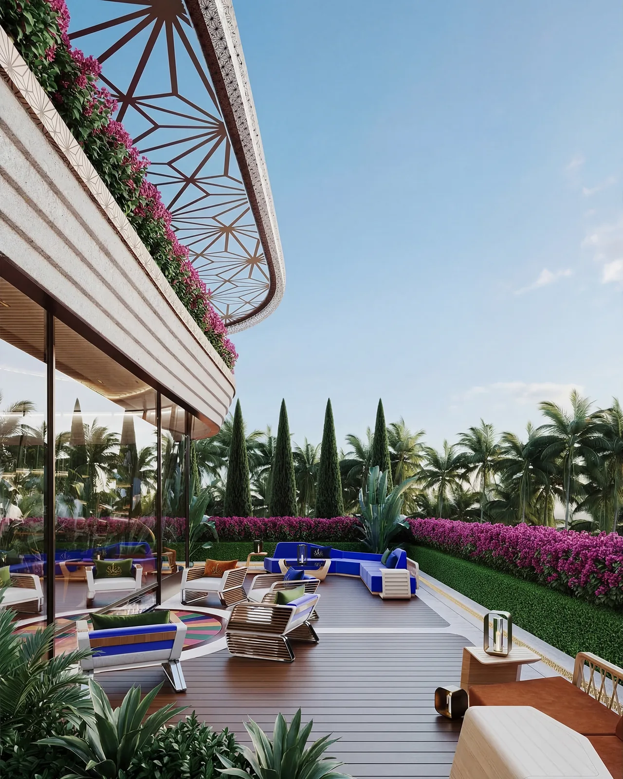 Clubhouse terrace
