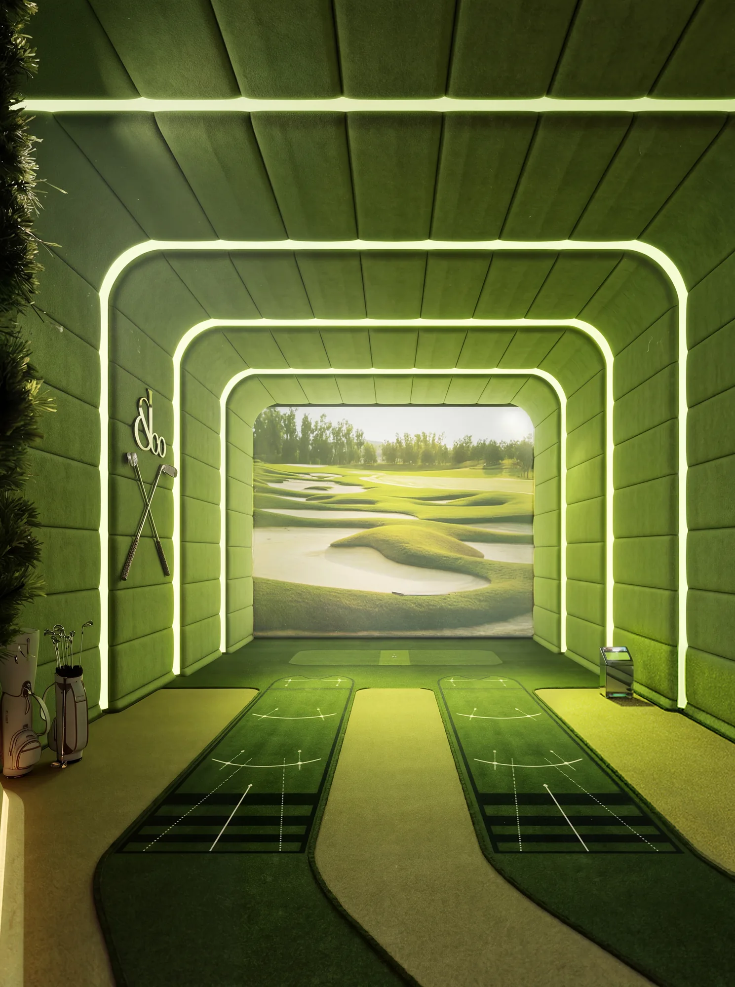 Private golf simulator