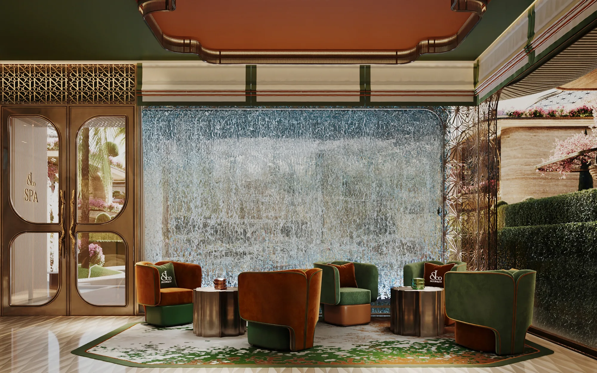 Spa and wellness lounge